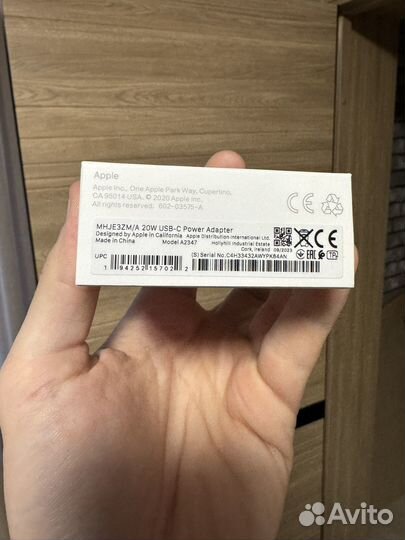 Apple 20w USB c power adapter блок питания