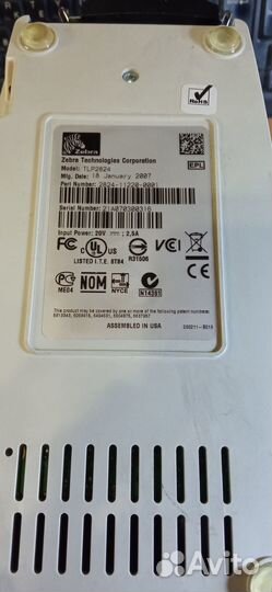 Принтер этикеток термотрансферный Zebra TLP 2824