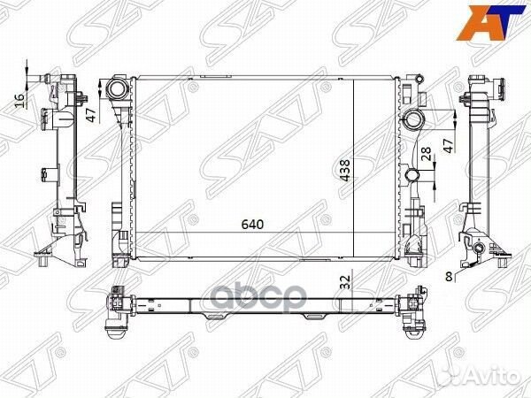 Радиатор MB0009-11 Sat
