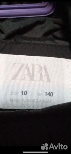 Пуховик Zara 140