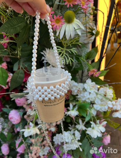 Капхолдер из бусин