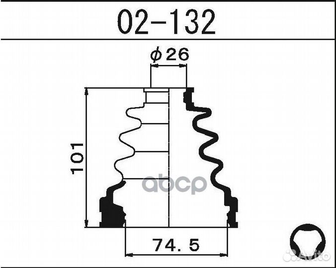 Пыльник шруса внутренний toyota camry gracia 96