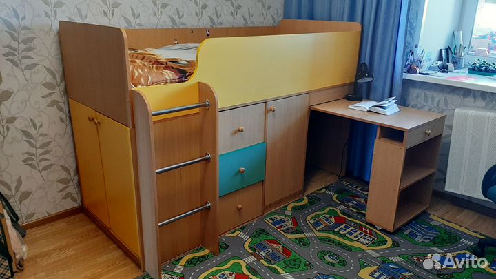 Детская кровать от 3 лет с бортиками