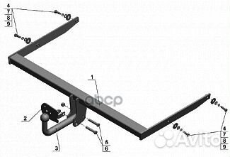 Фаркоп тип шара A Focus II, Focus III s 2005-20