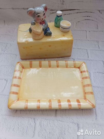 Масленка керамическая