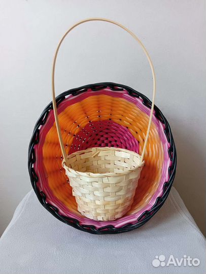 Корзиночка маленькая и корзинка ссср/декор,кашпо