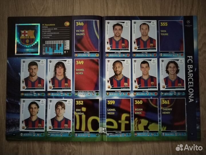 Альбом для наклеек Panini Лига Чемпионов 09-10