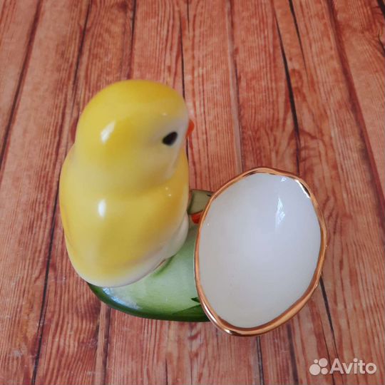 Цыплёнок статуэтка пасха подставка для яйца фарфор