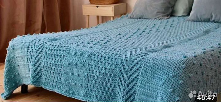 Связать на заказ плед покрывало большой 180х200