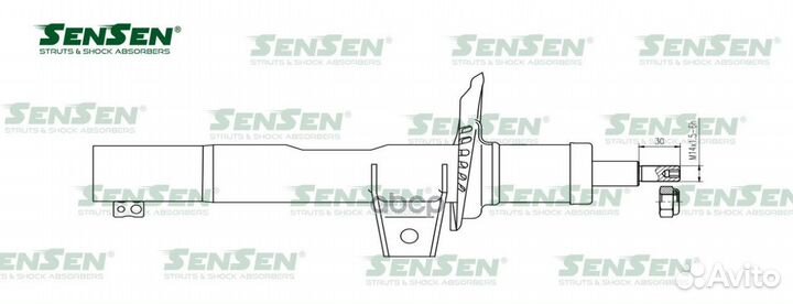Амортизатор VAG A3/golf/jetta/octavia/yeti 03