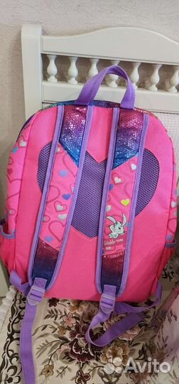 Рюкзак в стиле барби и принцессы мерцающий