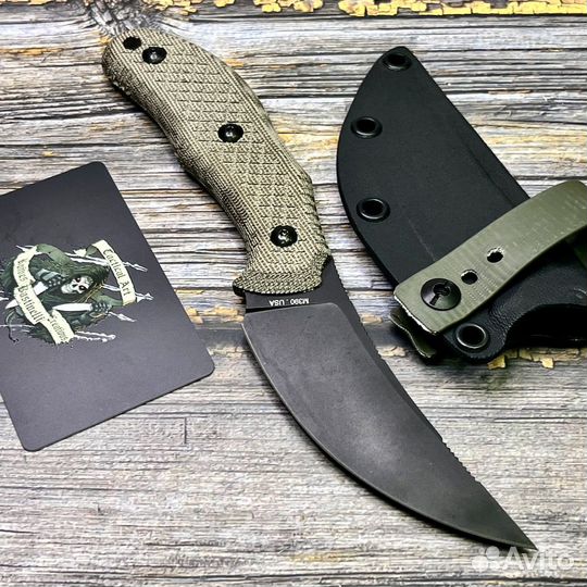 Нож Bastinelli Creations BAS233G Chopper, M390 Bla