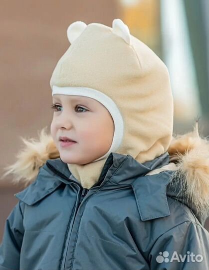 Шлем детский флисовый зимний Флисовичок