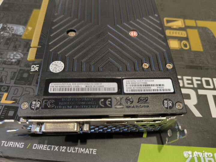 Видеокарта Palit rtx2060 super