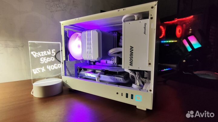 Игровой пк Mini ITX Ryzen 5 5600 RTX 4060