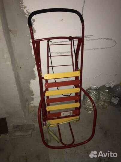 Санки с колёсами детские санки