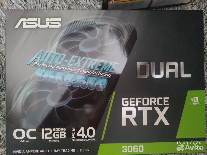 Видеокарта rtx 3060 12 гб