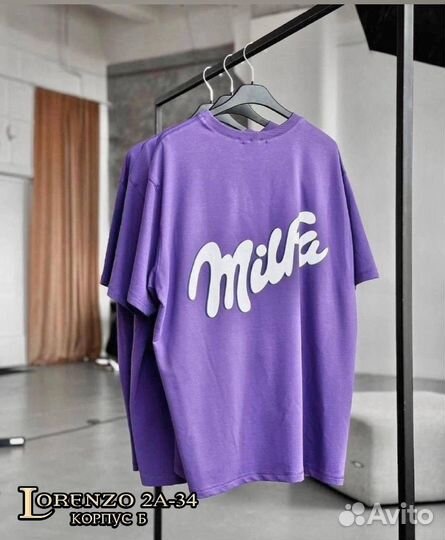 Трендовая футболка milfa в трех расцветках