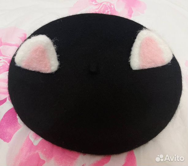 Берет кошачьи ушки y2k