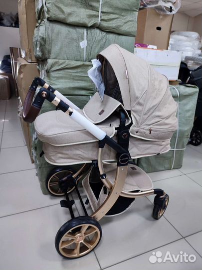 Коляска 2 в 1,люкс мом 608