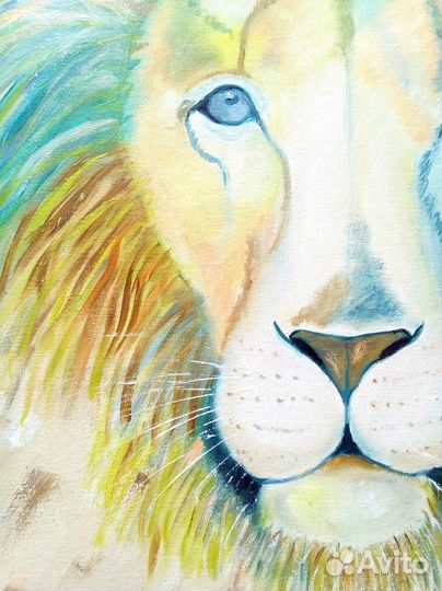 Картина маслом Лев