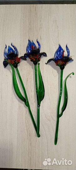 Цветы из стекла