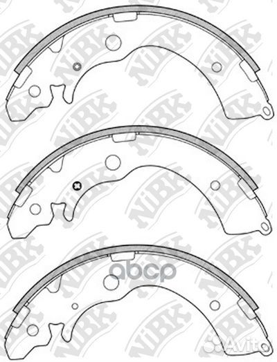 Колодки тормозные барабанные honda airwave 2004