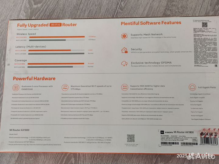 Wi-fi Роутер Xiaomi Mi Router AX1800. Новый