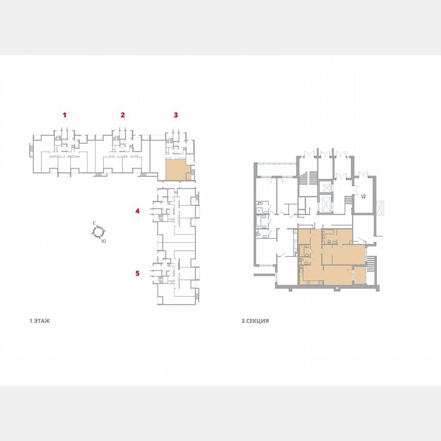 1-к. квартира, 66 м², 1/12 эт.