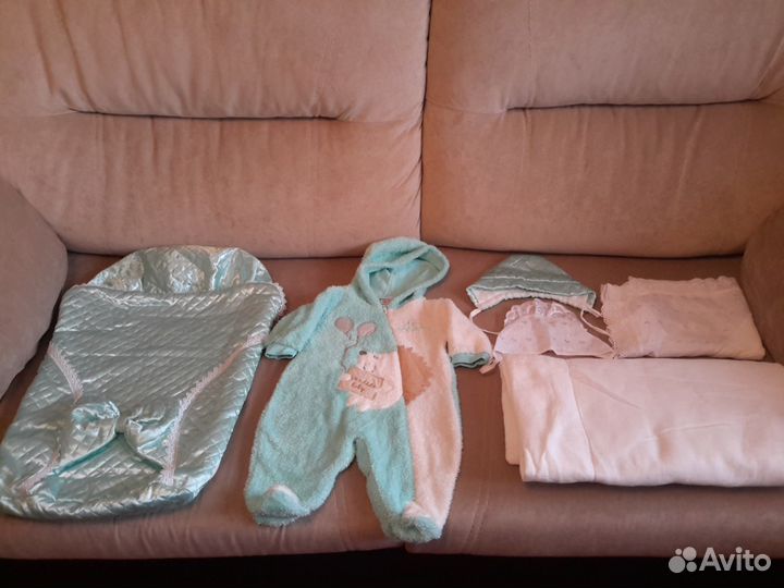 Конверт на выписку бирюзовый