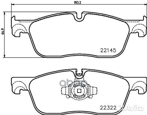 Колодки тормозные дисковые передн. jaguar F-PAC