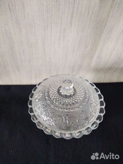 Ваза сахарница стекло СССР Винтаж