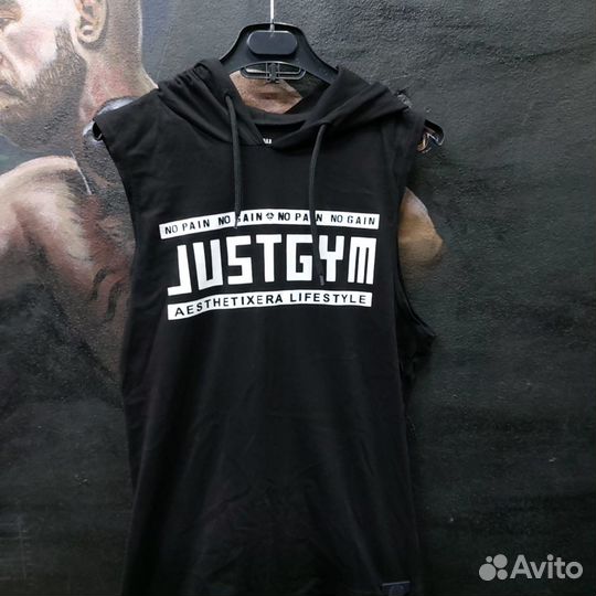 Майка с капюшоном Just GYM