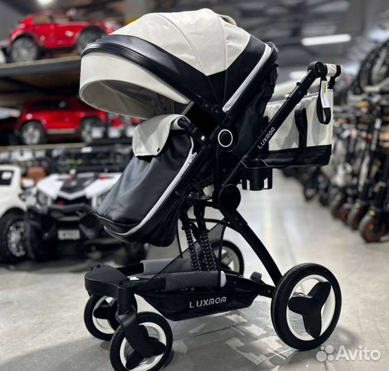 Коляска 3в1 x6 эко кожа