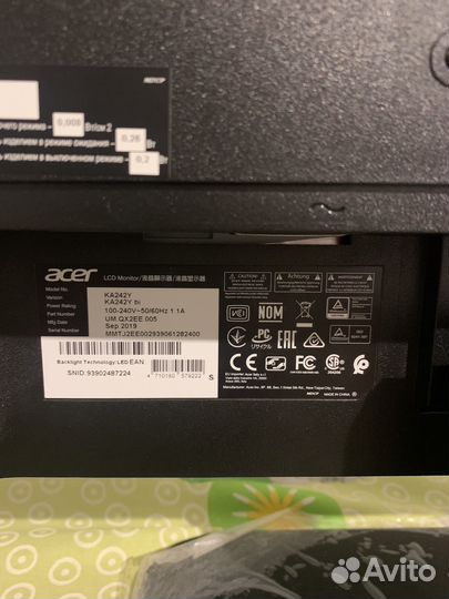 Монитор Acer ka242ybi