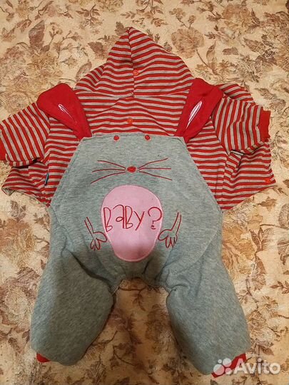 Комбинезон для собачки на флисе