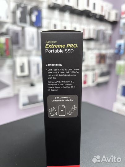 Портативный SanDisk Extreme PRO SSD V2 1TB