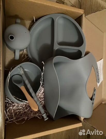 Детская посуда для кормления силиконовая