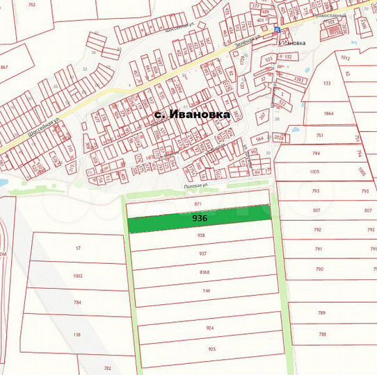 Участок 3,54 га (СНТ, ДНП)