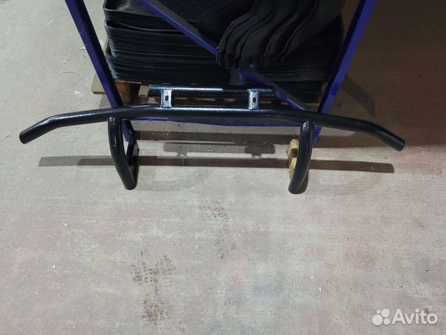 Защита переднего бампера двойная patriot