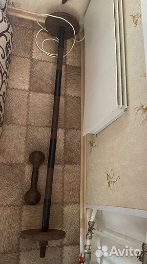 Гантеля 4 кг и гриф с 2 блинами