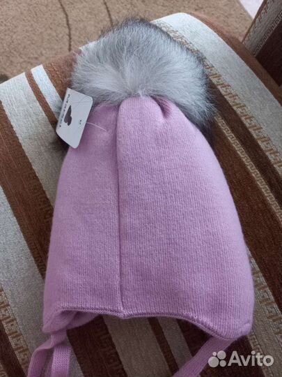 Шапка детская для девочки зимняя