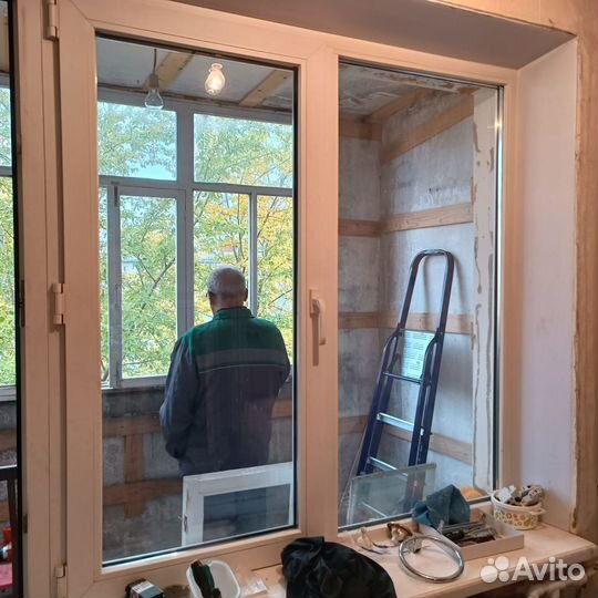 Пластиковые окна и двери бу