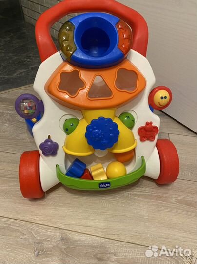 Ходунки каталка chicco 2в 1