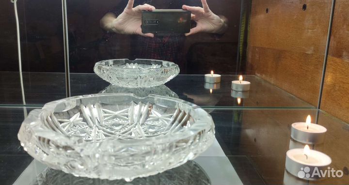 Хрустальная салатница СССР