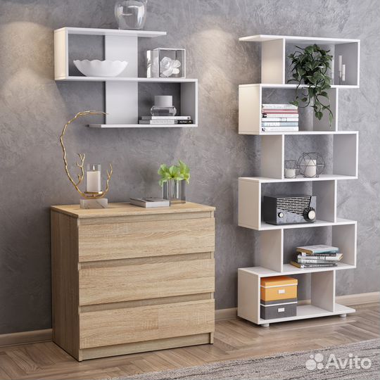 Комод для одежды 3 ящика, аналог IKEA (2 цвета)