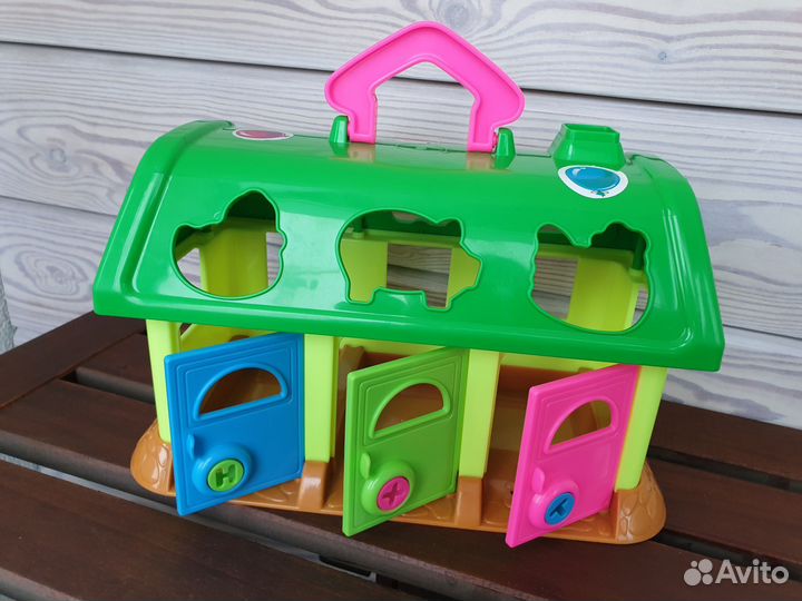 Сортер домик для зверей развивающие игрушки