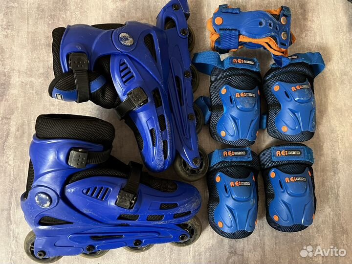 Роликовые коньки детские раздвижные