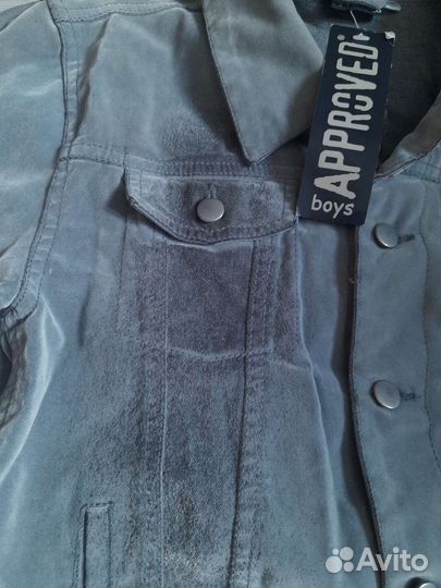 Джинсовая куртка для мальчика р 140