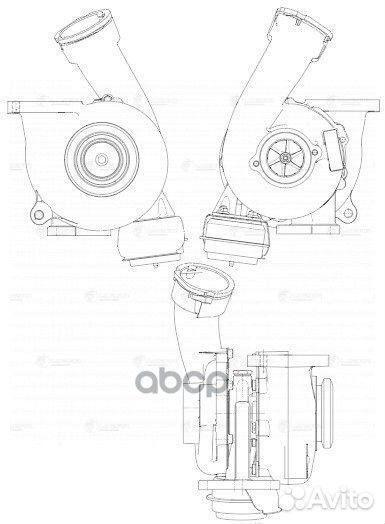 Турбокомпрессор для а/м VW Transporter T5 (03)